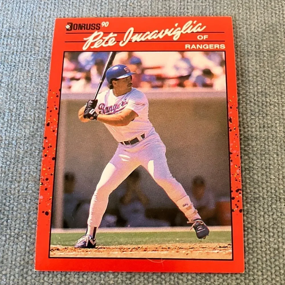 1990 Donruss Texas Rangers Baseball Card Trading Card